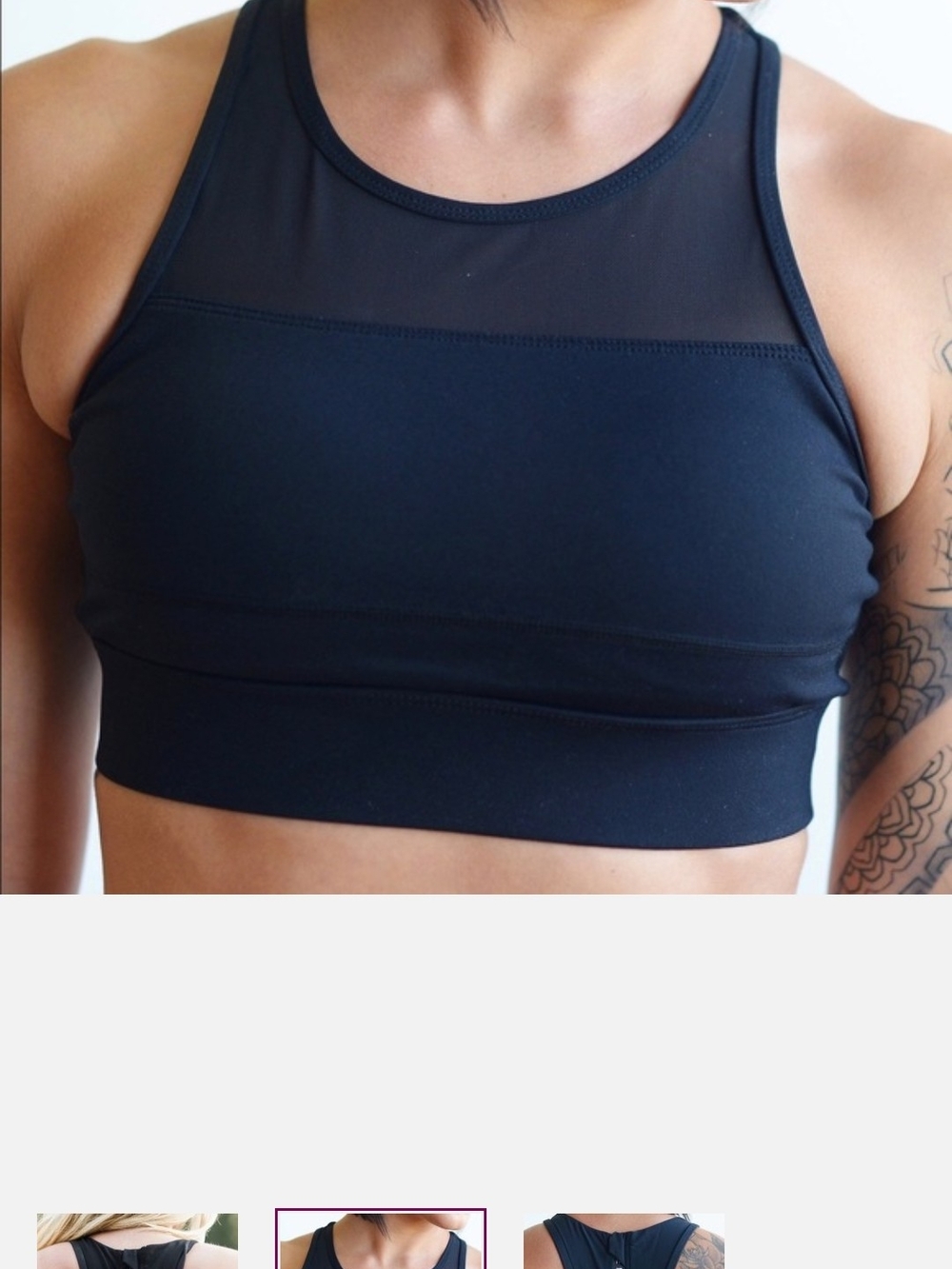 Zyia Active Black All Star Bra